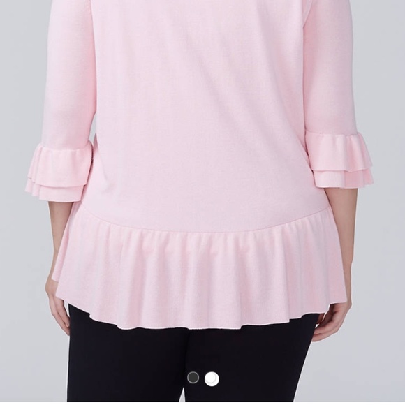 NWT Lane Bryant Ruffle Sleeve Cardigan - Picture 2 of 2